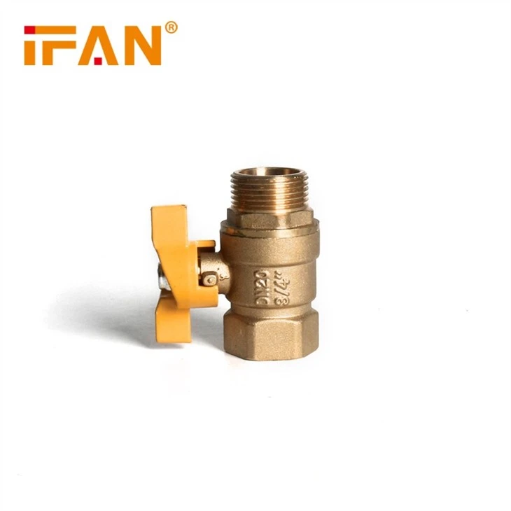 Brass Gas Valve Butterfly