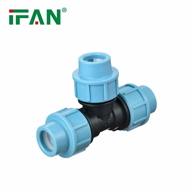 PP Compression Fitting Tee